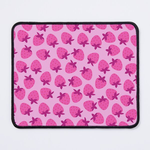 Item preview, pink strawberry field summer cute nature fruit girly pattern designed and sold by DesignYourWaystore.