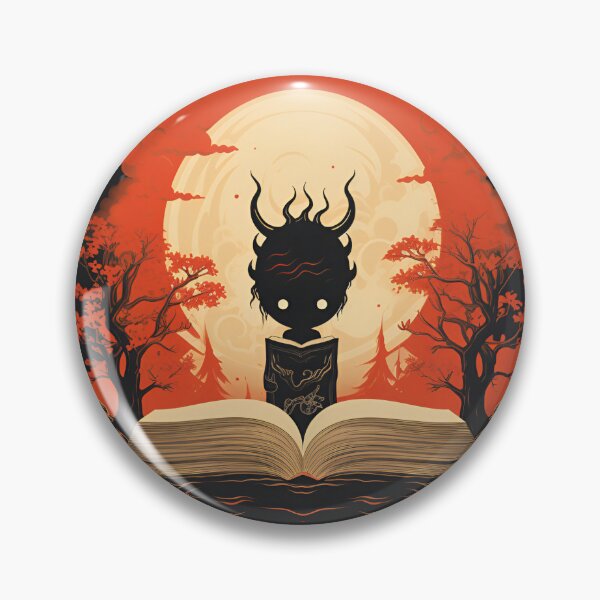 Item preview, The little demon reads a book designed and sold by Last-Train.