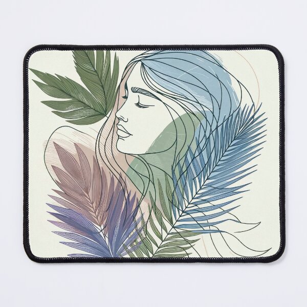 Item preview, The Jungel Girl - Minimalist Line Art designed and sold by LineArtByLovi.