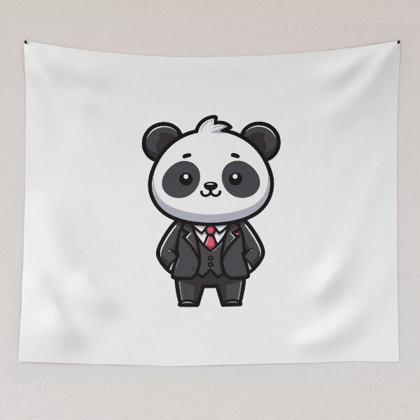 Item preview, Mr. Panda the real Businessman designed and sold by cave-canvas.