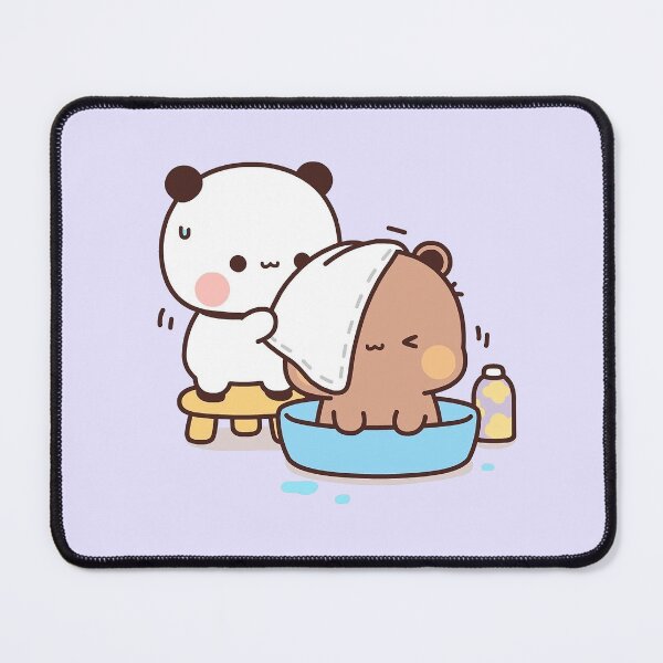 Item preview, Bubu and Dudu Bath | Cute Bear Couple | Panda Yier | Bubu Brownie Bear designed and sold by valeriehsin.