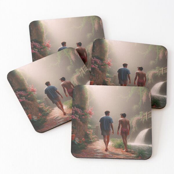 Item preview, Elio Perlman and Oliver walking CMBYN designed and sold by cmbynjournal.