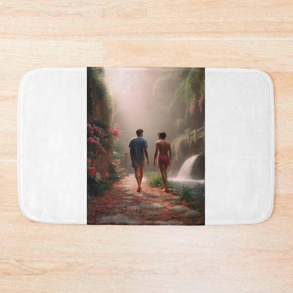 Item preview, Elio Perlman and Oliver walking CMBYN designed and sold by cmbynjournal.