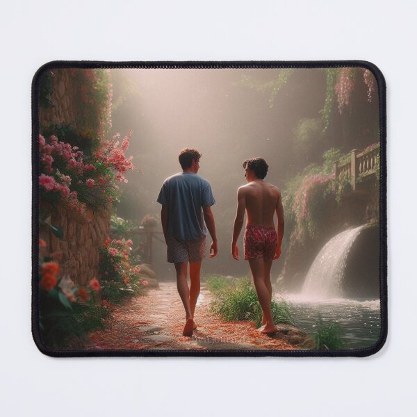 Item preview, Elio Perlman and Oliver walking CMBYN designed and sold by cmbynjournal.