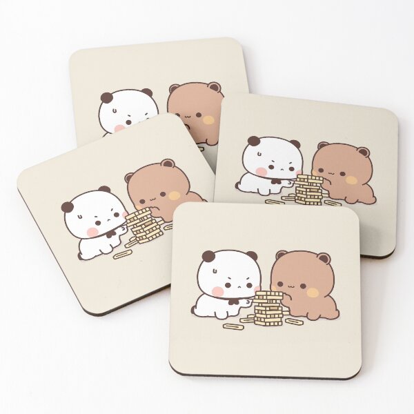 Item preview, Bubu and Dudu Games | Cute Bear Couple | Panda Yier | Bubu Brownie Bear designed and sold by valeriehsin.
