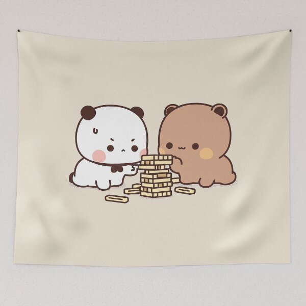 Item preview, Bubu and Dudu Games | Cute Bear Couple | Panda Yier | Bubu Brownie Bear designed and sold by valeriehsin.