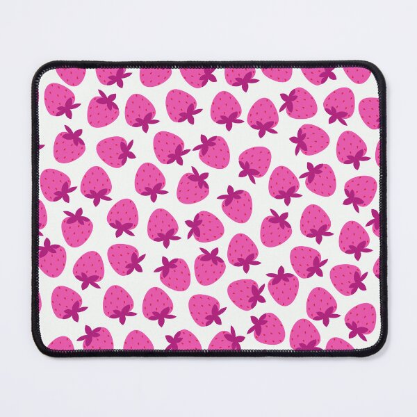Item preview, pink strawberry field summer cute nature fruit girly pattern designed and sold by DesignYourWaystore.
