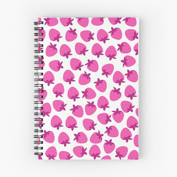 Item preview, pink strawberry field summer cute nature fruit girly pattern designed and sold by DesignYourWaystore.