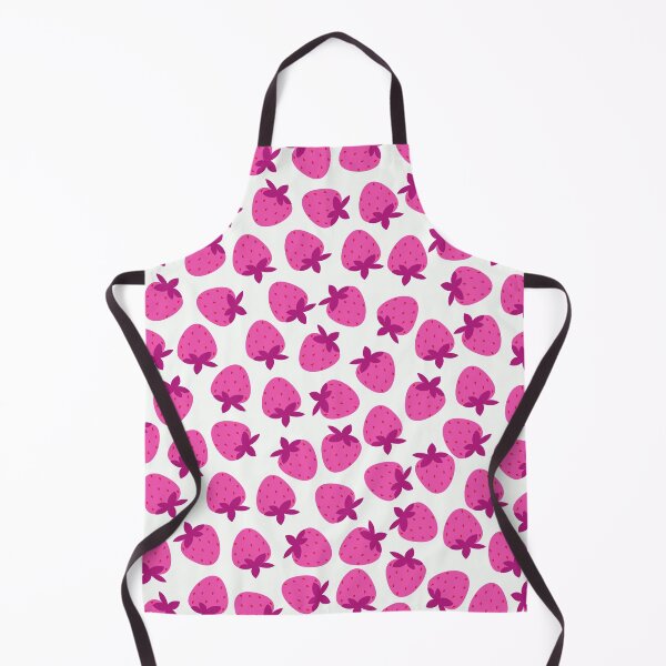 Item preview, pink strawberry field summer cute nature fruit girly pattern designed and sold by DesignYourWaystore.