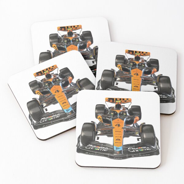 Item preview, F1 Team car 2023 Front View Norris Oscar Piastri Team Papaya designed and sold by FormulaGTee1.