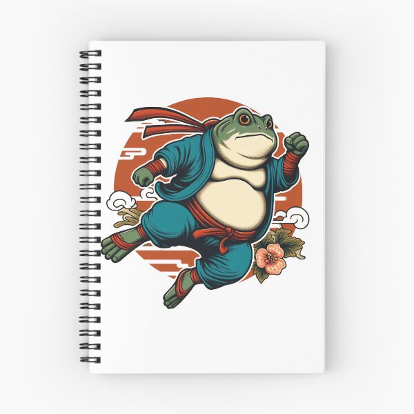 Item preview, Japanese frog art sticker t-shirt designed and sold by Arctic frame studio.