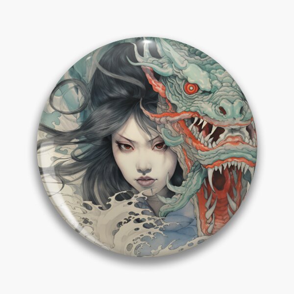 Item preview, Japanese mythology woman creature yokai vintage designed and sold by Last-Train.