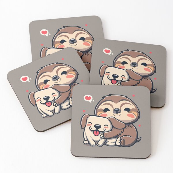 Item preview, Cute Sloth and Dog Friendship for Sloth Lovers designed and sold by Laugh-Lines.