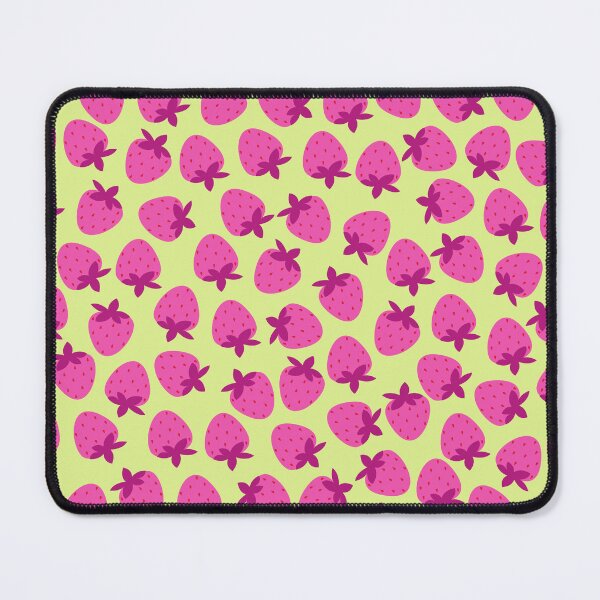 Item preview, pink strawberry field summer cute nature fruit girly pattern designed and sold by DesignYourWaystore.