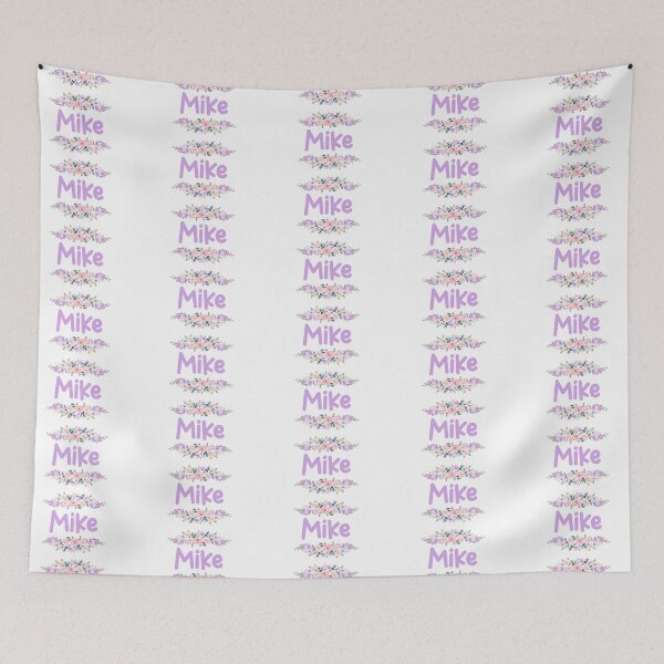 Item preview, Purple Flower Mike Name Label  designed and sold by NormadWorld.