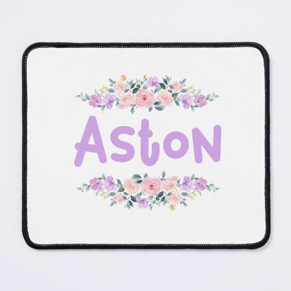 Item preview, Purple Flower Aston Name Label designed and sold by NormadWorld.