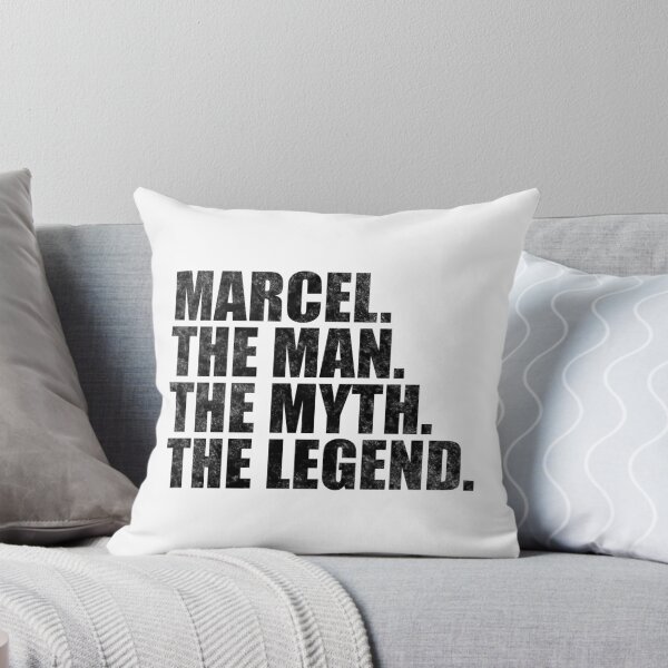 Item preview, Marcel Nombre Marcel El Hombre El Mito La leyenda designed and sold by Teelogic.