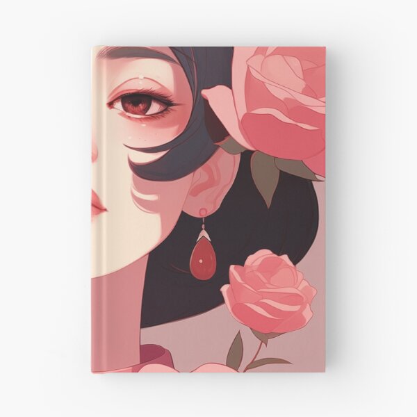 Item preview, Beautiful Japanese woman in pink flat design designed and sold by Last-Train.