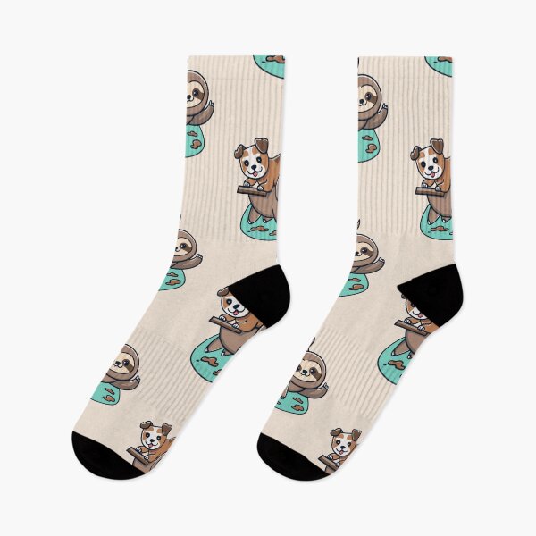 Item preview, Cute Sloth and Dog Friendship for Animals Lover designed and sold by Laugh-Lines.