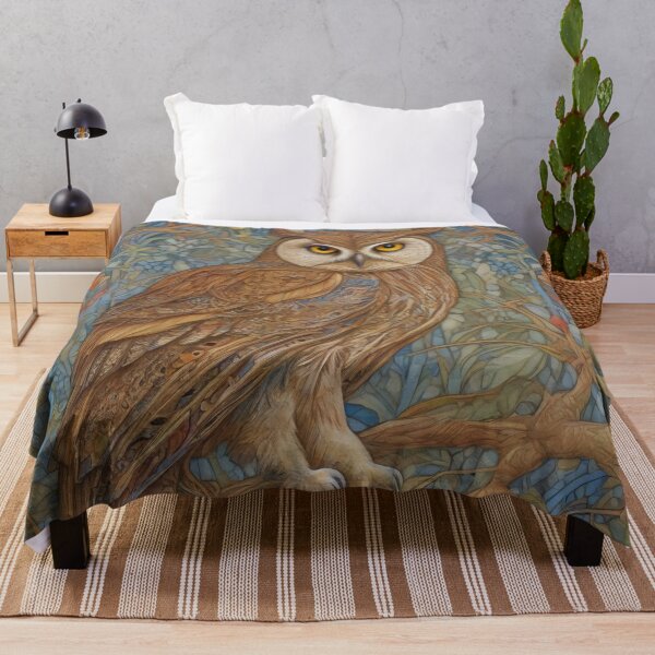 Item preview, Whimsical Owl and Willow Artistry in Vintage Style designed and sold by Tamas Das.