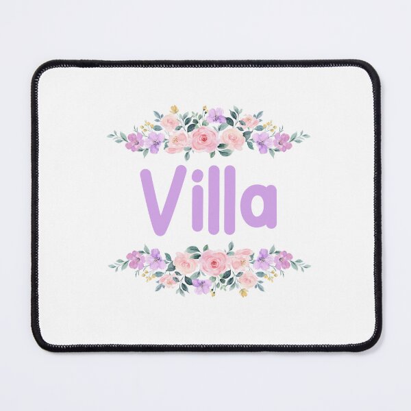 Item preview, Purple Flower Villa Name Label designed and sold by NormadWorld.