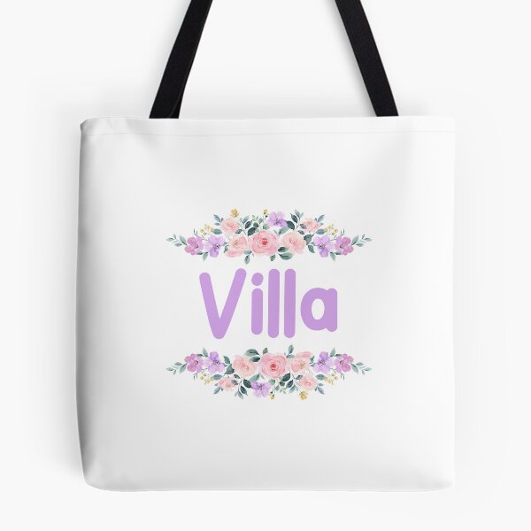 Item preview, Purple Flower Villa Name Label designed and sold by NormadWorld.