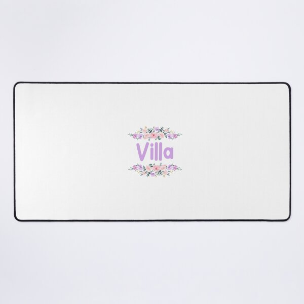 Item preview, Purple Flower Villa Name Label designed and sold by NormadWorld.