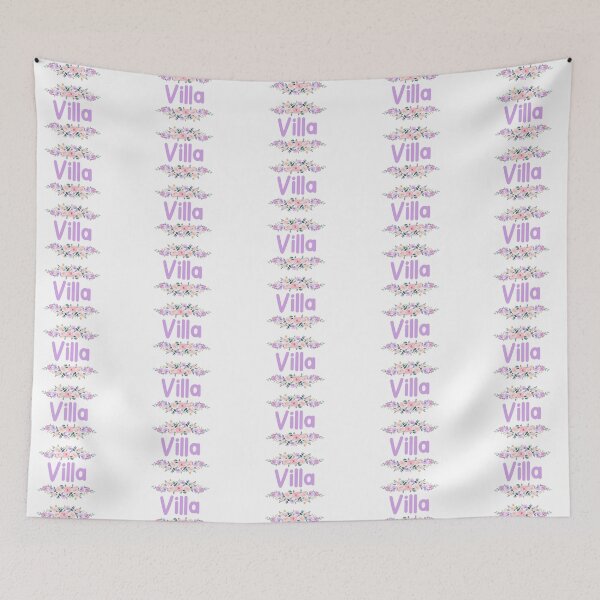 Item preview, Purple Flower Villa Name Label designed and sold by NormadWorld.