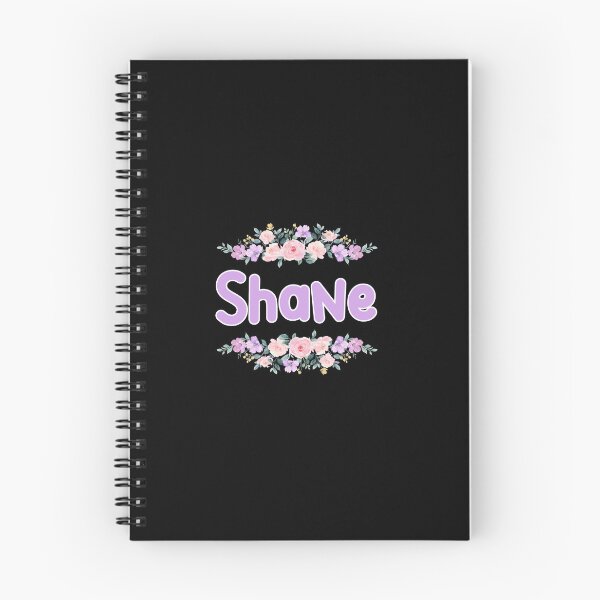 Item preview, Purple Flower Shane Name Label (Black) designed and sold by NormadWorld.