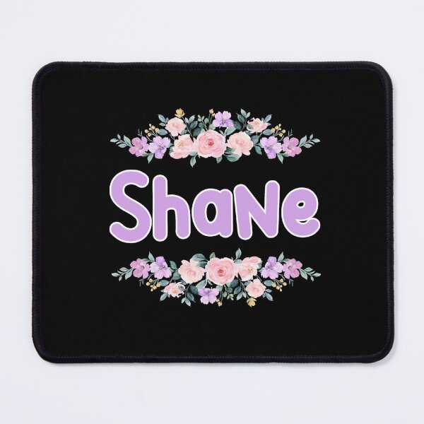 Item preview, Purple Flower Shane Name Label (Black) designed and sold by NormadWorld.