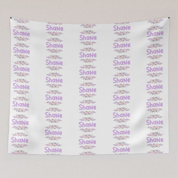 Item preview, Purple Flower Shane Name Label  designed and sold by NormadWorld.