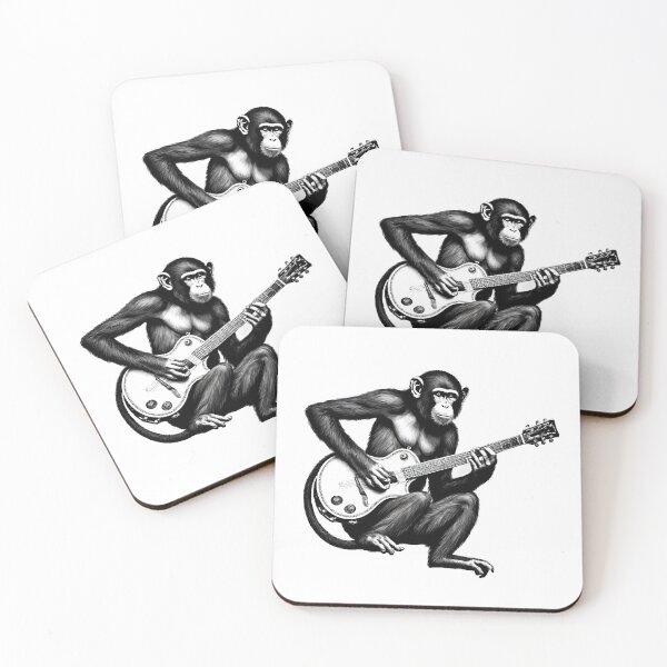 Item preview, Musician Animals Orchestra Monkey Guitarist designed and sold by joyfulcow.