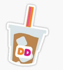 Dunkin Donuts gefrorenes Kaffee-Logo Sticker