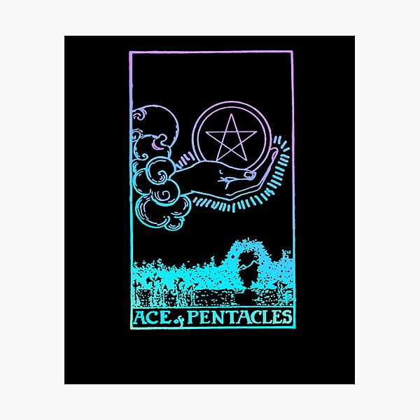 Item preview, Ace of Pentacles Tarot Card Rider Waite Witchy designed and sold by taaddison50.
