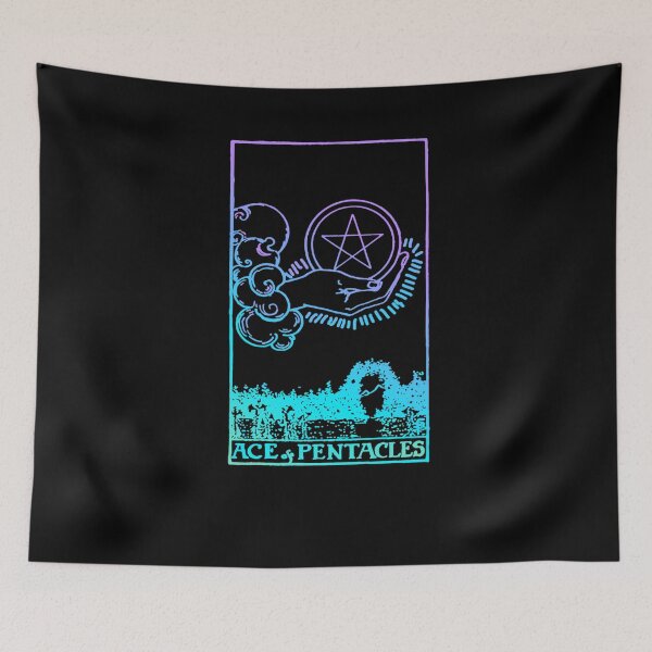 Item preview, Ace of Pentacles Tarot Card Rider Waite Witchy designed and sold by taaddison50.