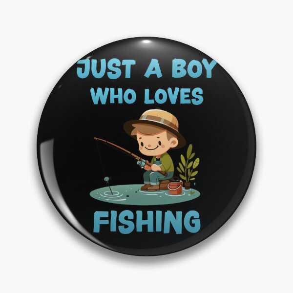 Item preview, Just a boy who loves fishing designed and sold by HeadTurningArt.