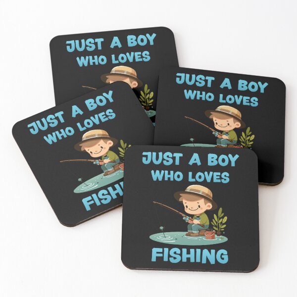 Item preview, Just a boy who loves fishing designed and sold by HeadTurningArt.