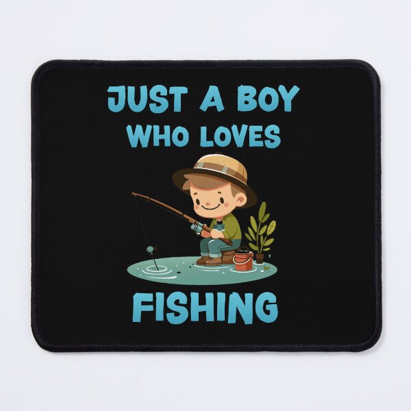 Item preview, Just a boy who loves fishing designed and sold by HeadTurningArt.