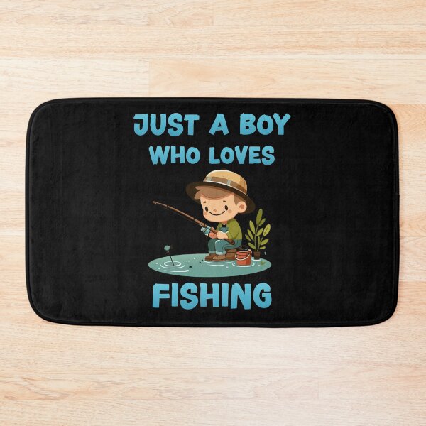 Item preview, Just a boy who loves fishing designed and sold by HeadTurningArt.