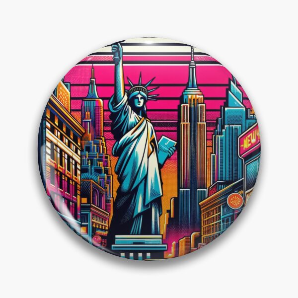 Item preview, Retro Liberty - NYC Vibes designed and sold by sarabelmont.
