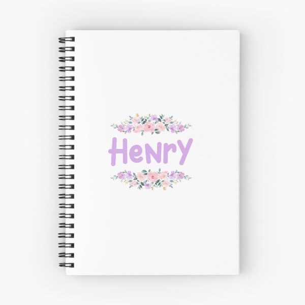Item preview, Purple Flower Henry Name Label  designed and sold by NormadWorld.