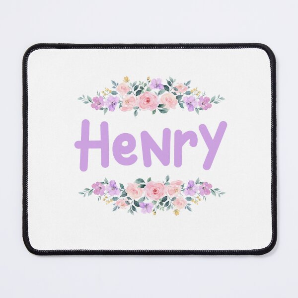 Item preview, Purple Flower Henry Name Label designed and sold by NormadWorld.