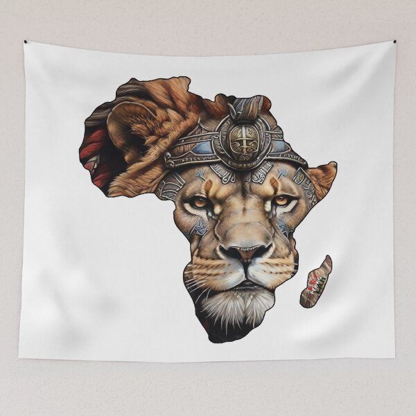 Item preview, King of the Beasts; Mother Continent; Africa; designed and sold by Mona-Leilah.
