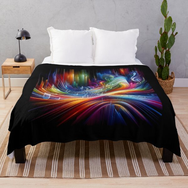 Item preview, Rhythmic Hues - Melodic Abstract Art Print designed and sold by ChromaticBlend.