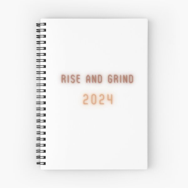 Artikelvorschau, Motivierendes T-Shirt-Design „Rise And Grind 2024“. entworfen und verkauft von IndreB.