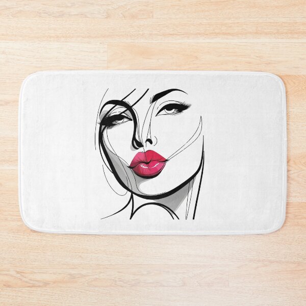 Item preview, Kiss my Lips Girl - Line Art  designed and sold by LineArtByLovi.