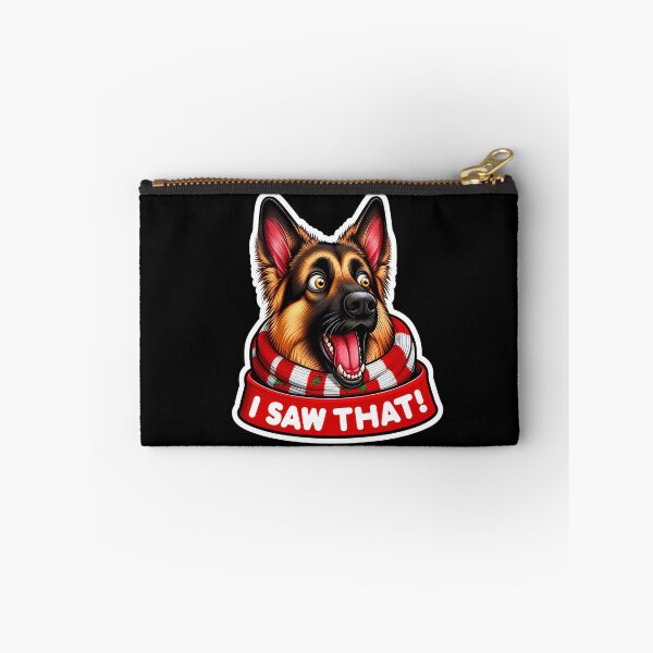 Item preview, I Saw That meme German Shepherd Dog Happy Holidays Merry Christmas designed and sold by plushism.