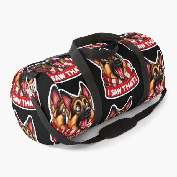 Item preview, I Saw That meme German Shepherd Dog Happy Holidays Merry Christmas designed and sold by plushism.