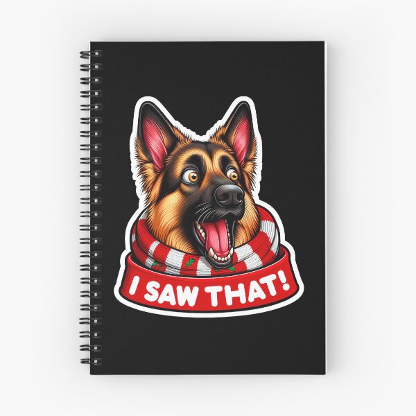 Item preview, I Saw That meme German Shepherd Dog Happy Holidays Merry Christmas designed and sold by plushism.