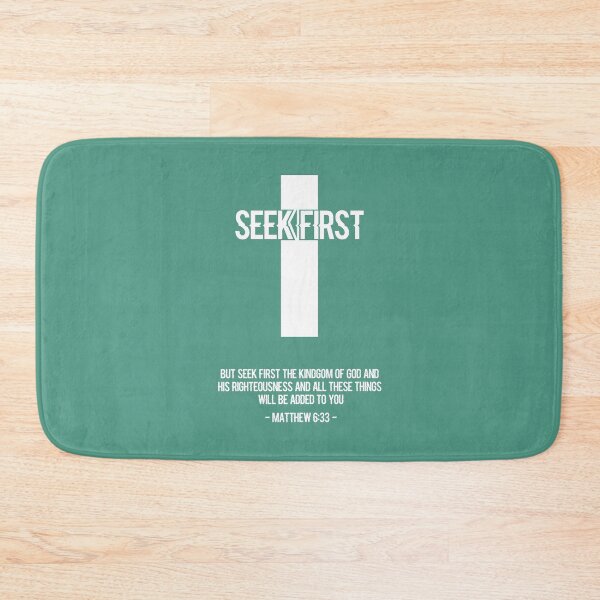 Item preview, Green Seek First Verse | Matthew 6:33 designed and sold by seekfirstmerch.